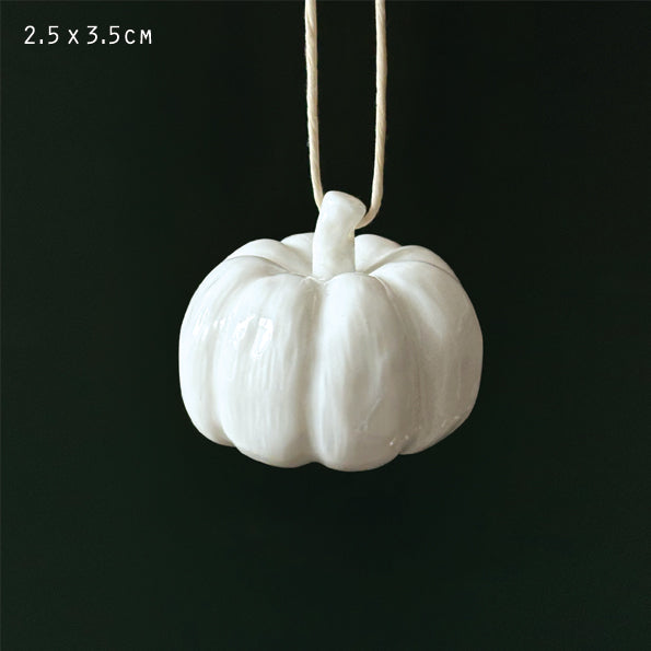 Porcelain Hanging Pumpkin