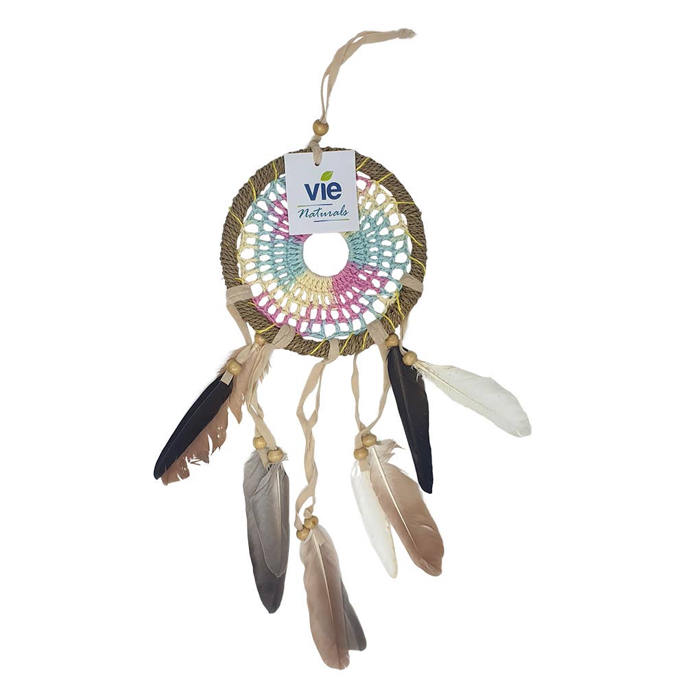 Crochet Dream Catcher, 12cm Ring: Blue & Purple