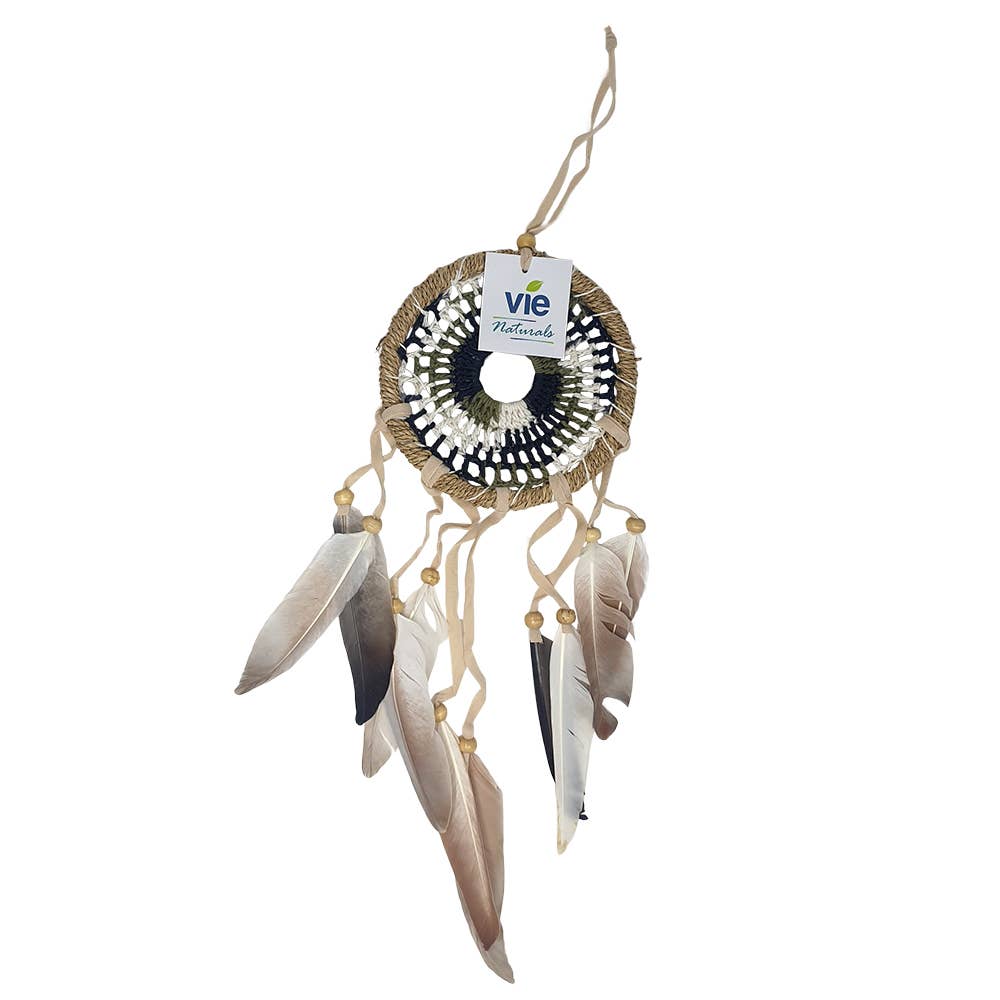 Crochet Dream Catcher, 12cm Ring: Blue & Purple