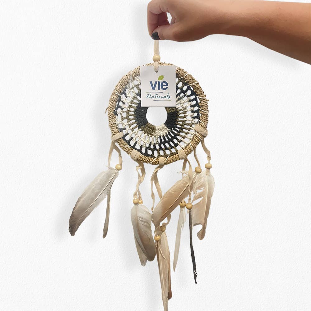 Crochet Dream Catcher, 12cm Ring: Blue & Purple