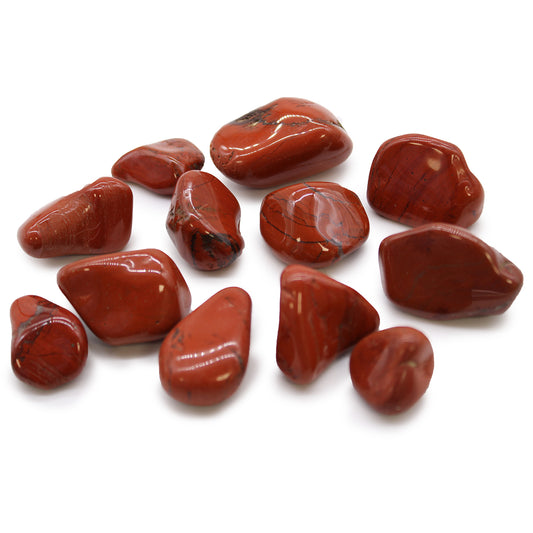 Medium African Tumble Stone - Jasper - Red