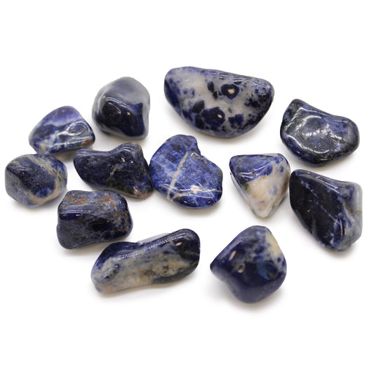 Medium African Tumble Stone - Sodalite - Pure Blue